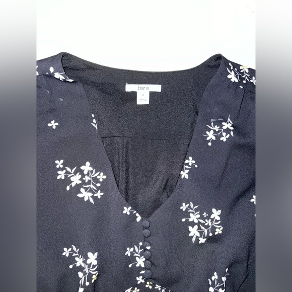 Bar III black floral maxi dress SZ S - Picture 5 of 12